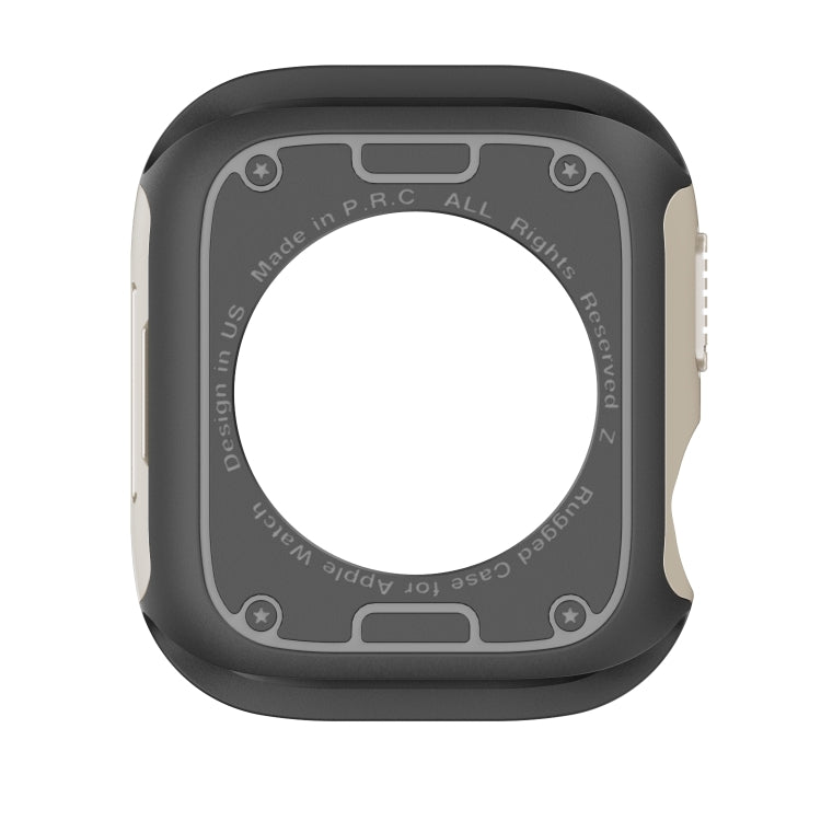 For Apple Watch Series 6 / 5 / 4 / SE 40mm 2-in-1 PC Hybrid TPU Armor Watch Case(Starlight) - Watch Cases by PMC TechLife | Online Shopping South Africa | PMC TechLife