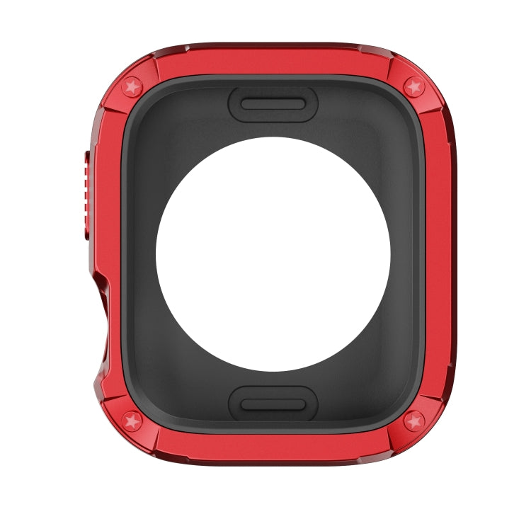For Apple Watch Series 6 / 5 / 4 / SE 44mm 2-in-1 PC Hybrid TPU Armor Watch Case(Red) - Watch Cases by PMC TechLife | Online Shopping South Africa | PMC TechLife