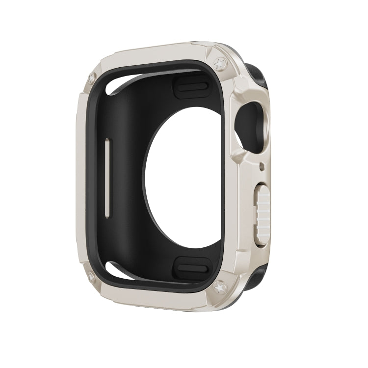 For Apple Watch Series 6 / 5 / 4 / SE 44mm 2-in-1 PC Hybrid TPU Armor Watch Case(Starlight) - Watch Cases by PMC TechLife | Online Shopping South Africa | PMC TechLife