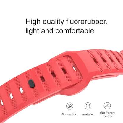 For Apple Watch 8 45mm  Dot Texture Fluororubber Watch Band(Starlight) - Watch Bands by PMC Jewellery | Online Shopping South Africa | PMC Jewellery