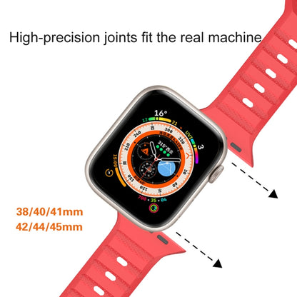 For Apple Watch SE 2022 40mm Dot Texture Fluororubber Watch Band(Black) - Watch Bands by PMC Jewellery | Online Shopping South Africa | PMC Jewellery