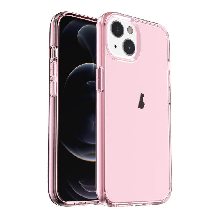 For iPhone 15 Shockproof Terminator Transparent Phone Case(Pink) - free shipping - PMC TechLife - Order now!