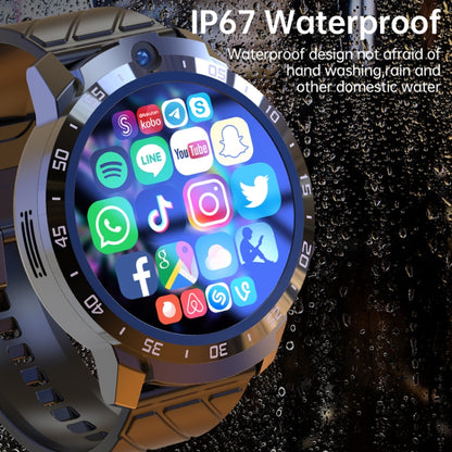 MT27 4G+64G 1.6 inch IP67 Waterproof 4G Android 8.1 Smart Watch Support Heart Rate / GPS, Type:Leather Band - Android Watch by PMC Jewellery | Online Shopping South Africa | PMC Jewellery
