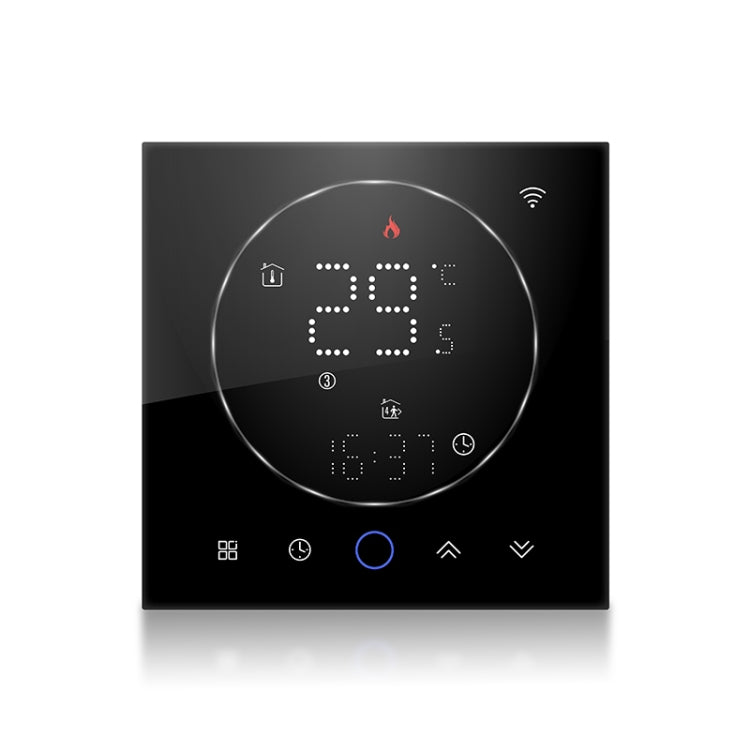 BHT-008GALW 95-240V AC 5A Smart Home Water Heating LED Thermostat With WiFi(Black) - Thermostat & Thermometer by PMC TechLife | Online Shopping South Africa | PMC TechLife