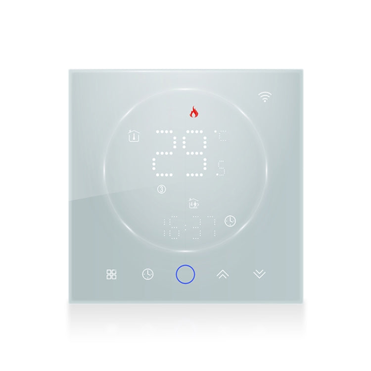 BHT-008GALW 95-240V AC 5A Smart Home Water Heating LED Thermostat With WiFi(White) - Thermostat & Thermometer by PMC TechLife | Online Shopping South Africa | PMC TechLife