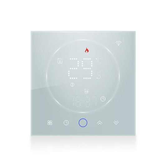 BHT-008GCL 95-240V AC 5A Smart Home Boiler Heating LED Thermostat Without WiFi(White) - Thermostat & Thermometer by PMC Jewellery | Online Shopping South Africa | PMC Jewellery