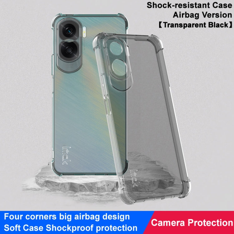 For Honor X50i 5G / 90 Lite 5G imak Shockproof Airbag TPU Phone Case(Transparent Black) - Honor Cases by imak | Online Shopping South Africa | PMC Jewellery