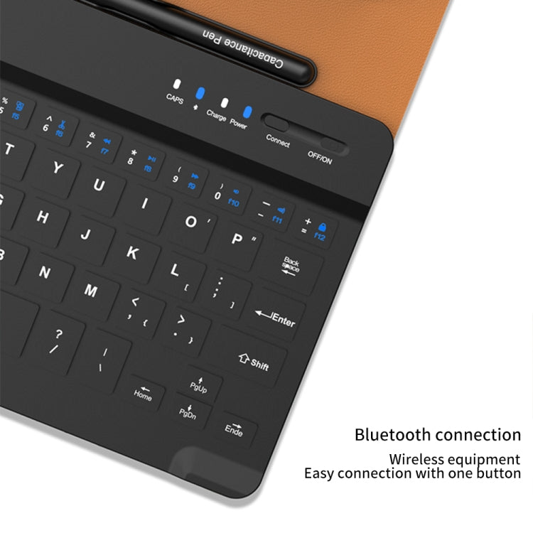 For Samsung Galaxy Z Fold5 GKK Gear Adjustment Bluetooth Keyboard + Pen + Mouse + Case Set(Brown) - free shipping - PMC TechLife - Order now!