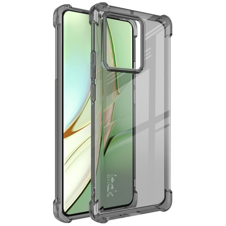For Motorola Moto Edge 40 5G imak Shockproof Airbag TPU Phone Case(Transparent Black) - Motorola Cases by imak | Online Shopping South Africa | PMC Jewellery