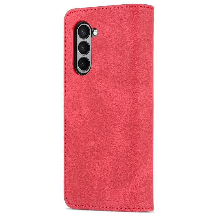 For Samsung Galaxy Z Fold5 AZNS Dream II Skin Feel PU+TPU Horizontal Flip PU Phone Case(Red) - free shipping - PMC TechLife - Order now!
