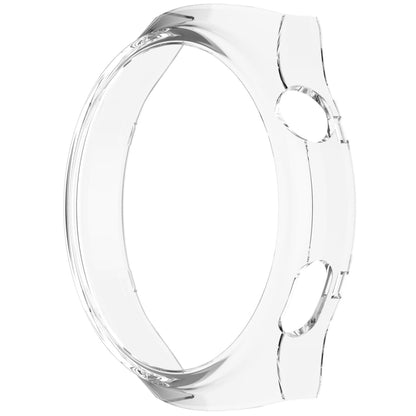 For Huawei Watch 4 Pro Half Coverage Hollowed Watch Protective Case + Hydrogel Film Set(Transparent White) - Watch Cases by PMC Jewellery | Online Shopping South Africa | PMC Jewellery