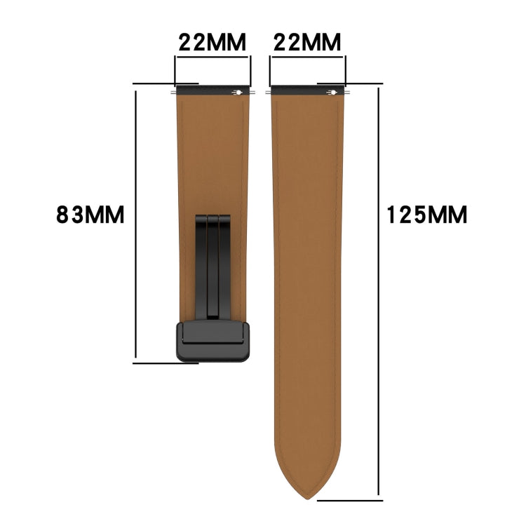 For Huawei Watch 4 / Watch 4 Pro Folding Buckle Genuine Leather Watch Band(Black) - Watch Bands by PMC TechLife | Online Shopping South Africa | PMC TechLife