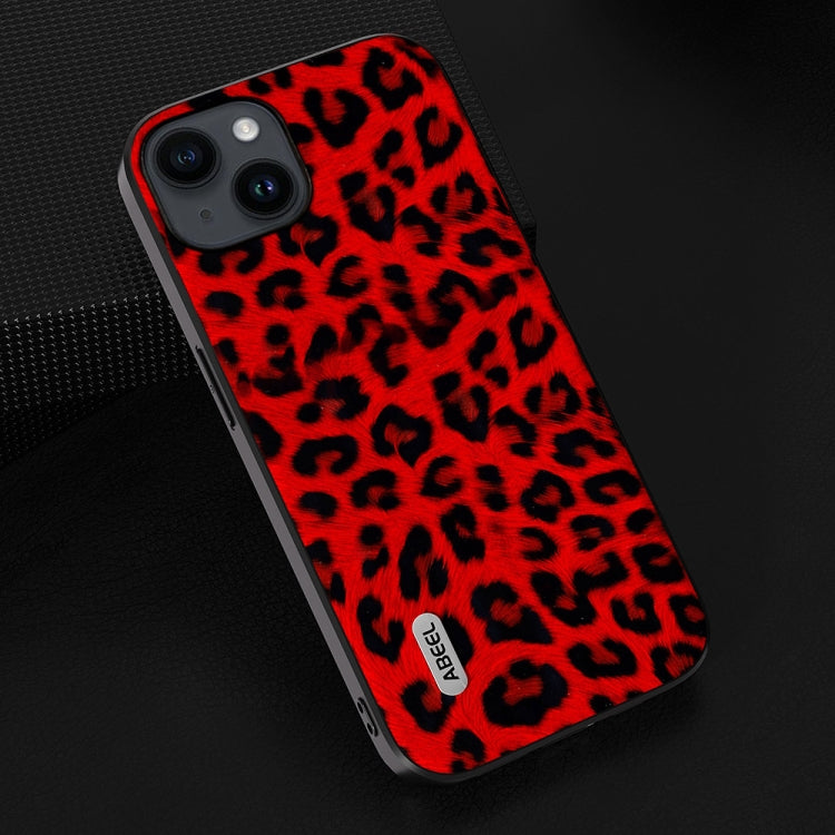 For iPhone 14 ABEEL Black Edge Leopard Phone Case(Red Leopard) - free shipping - PMC TechLife - Order now!