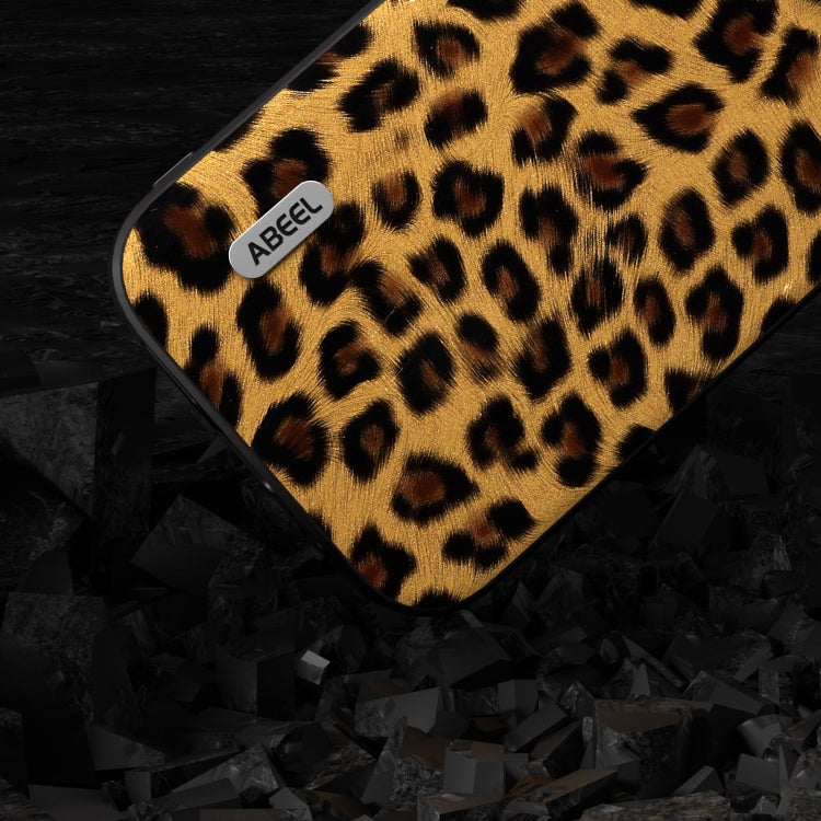 For iPhone 14 Pro ABEEL Black Edge Leopard Phone Case(Golden Leopard) - free shipping - PMC TechLife - Order now!