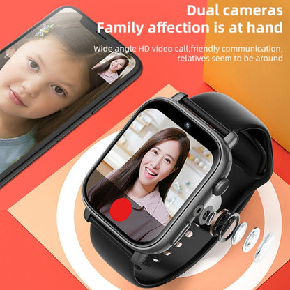UNIWA X1S 1.9 inch IP67 Waterproof 4G Android 8.1 Dual Cameras Smart Watch Support Temperature Measurement, Specification:2G+16G(Black) - Android Watch by UNIWA | Online Shopping South Africa | PMC Jewellery