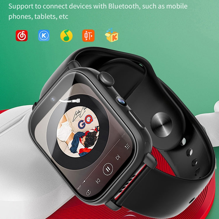 UNIWA X1S 1.9 inch IP67 Waterproof 4G Android 8.1 Dual Cameras Smart Watch Support Temperature Measurement, Specification:2G+16G(Black) - Android Watch by UNIWA | Online Shopping South Africa | PMC TechLife