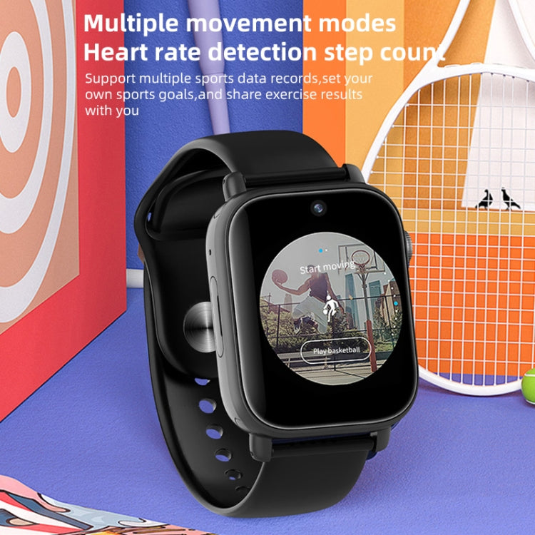UNIWA X1S 1.9 inch IP67 Waterproof 4G Android 8.1 Dual Cameras Smart Watch Support Temperature Measurement, Specification:2G+16G(Black) - Android Watch by UNIWA | Online Shopping South Africa | PMC TechLife