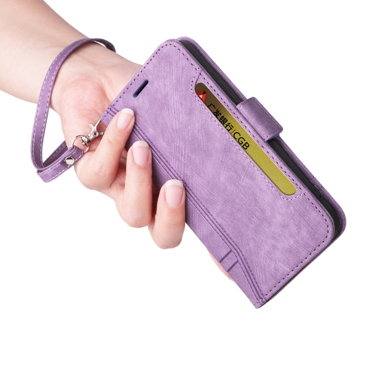 For OPPO A78 5G Global BETOPNICE Dual-side Buckle Leather Phone Case(Purple) - OPPO Cases by BETOPNICE | Online Shopping South Africa | PMC TechLife | Buy Now Pay Later Mobicred