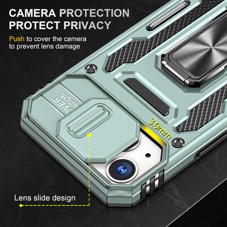 For iPhone 15 Armor PC + TPU Camera Shield Phone Case(Alpine Green) - free shipping - PMC TechLife - Order now!