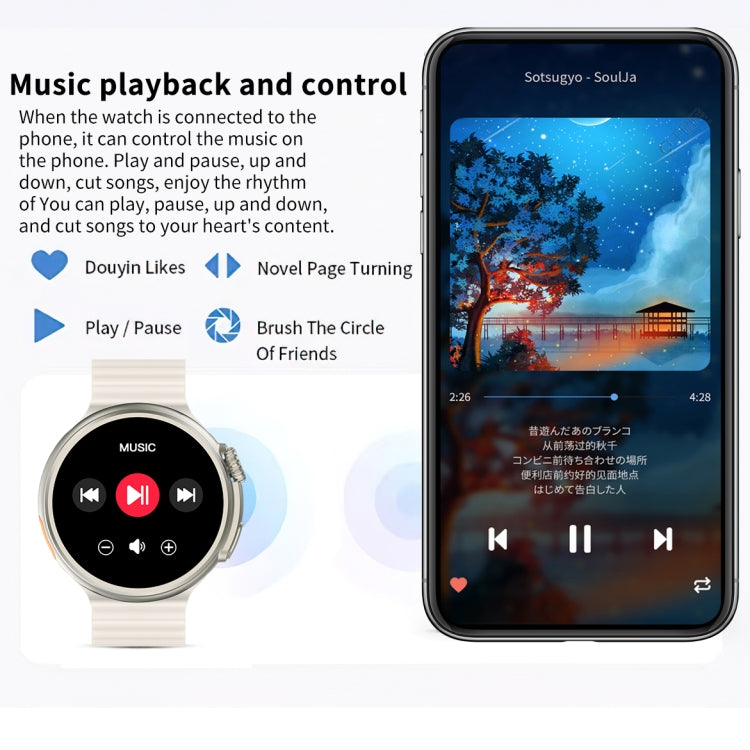 Z78 Ultra 1.52 inch Round Screen HD Smart Watch Supports Heart Rate/Blood Oxygen Monitoring(Blue) - Smart Watches by PMC TechLife | Online Shopping South Africa | PMC TechLife