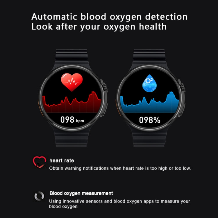 V3 Ultra Max 1.6 inch TFT Round Screen Smart Watch Supports Voice Calls/Blood Oxygen Monitoring(Orange) - Smart Watches by PMC TechLife | Online Shopping South Africa | PMC TechLife