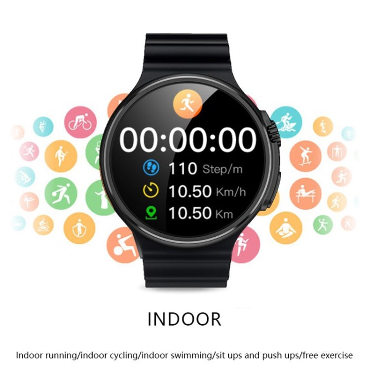 V3 Ultra Max 1.6 inch TFT Round Screen Smart Watch Supports Voice Calls/Blood Oxygen Monitoring(Grey) - Smart Watches by PMC TechLife | Online Shopping South Africa | PMC TechLife