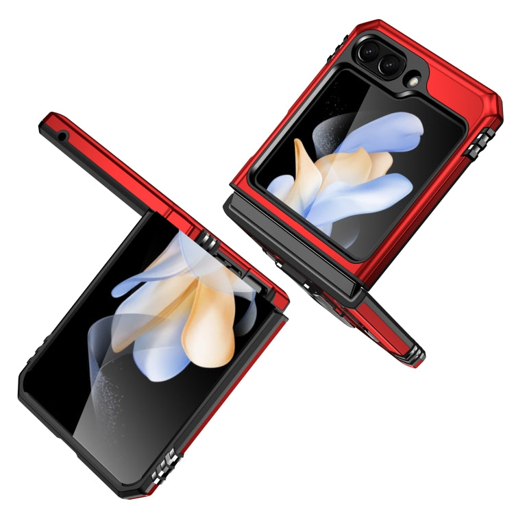 For Samsung Galaxy Z Flip5 5G Armor PC + TPU Camera Shield Phone Case(Red) - free shipping - PMC TechLife - Order now!