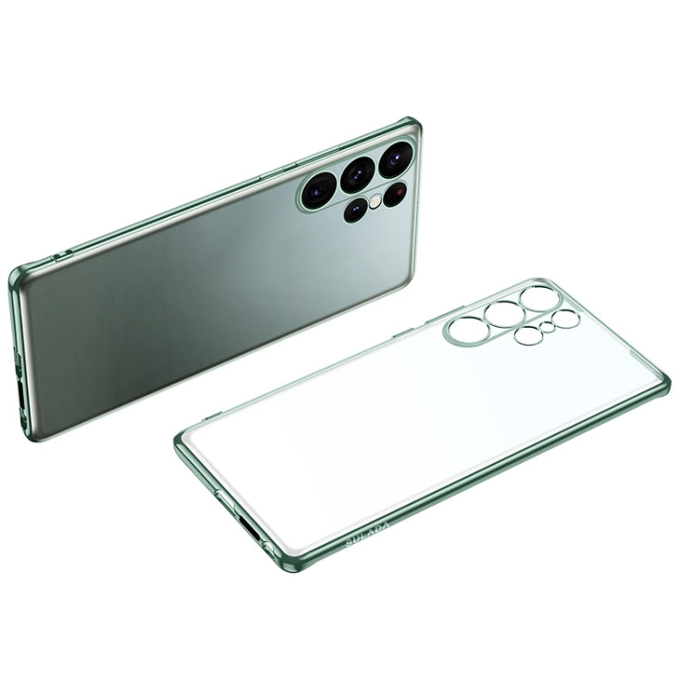 For Samsung Galaxy S23 Ultra 5G SULADA Electroplating Frosted TPU Phone Case(Green) - Galaxy S23 Ultra 5G Cases by SULADA | Online Shopping South Africa | PMC TechLife