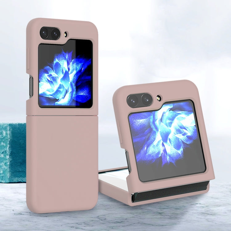 For Samsung Galaxy Z Flip5 Silicone Skin Feel Folding Phone Case(Pink) - free shipping - PMC TechLife - Order now!