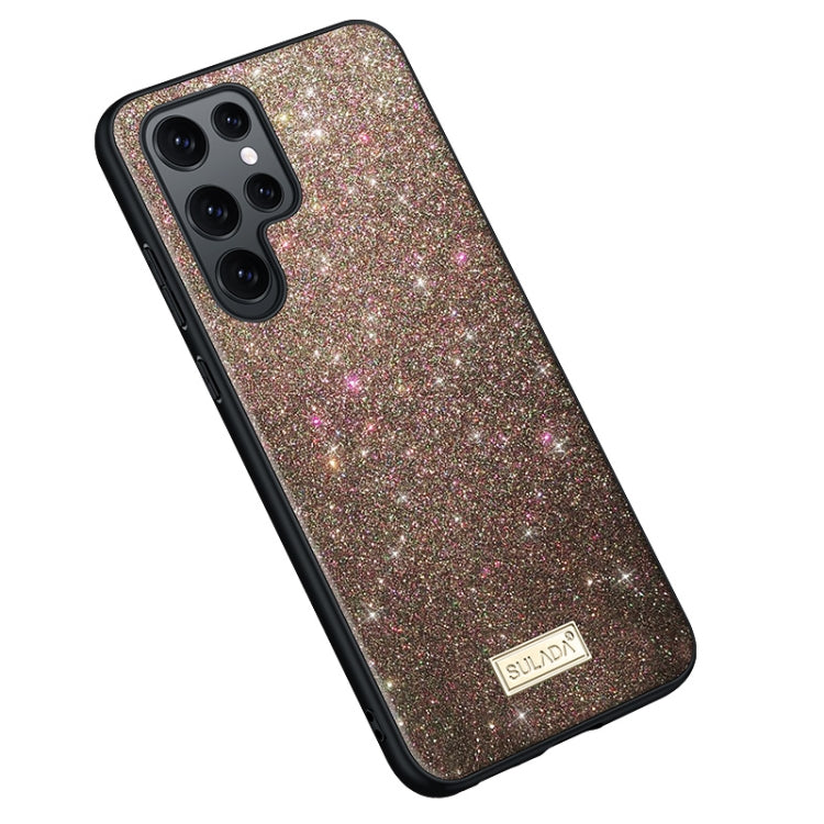 For Samsung Galaxy S23 Ultra 5G SULADA Glittery TPU Hybrid Handmade Leather Phone Case(Colorful) - Galaxy S23 Ultra 5G Cases by SULADA | Online Shopping South Africa | PMC TechLife | Buy Now Pay Later Mobicred