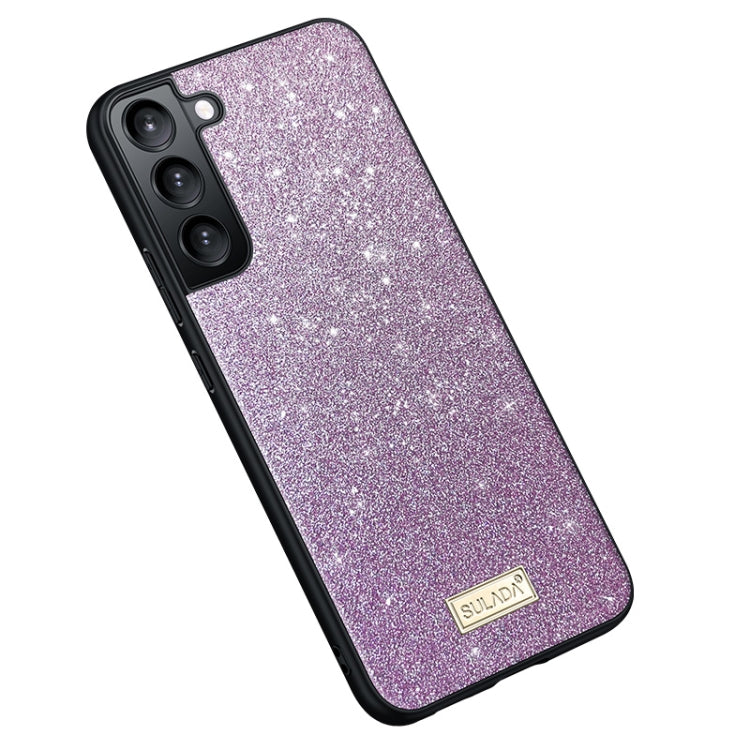 For Samsung Galaxy S23 5G SULADA Glittery TPU Hybrid Handmade Leather Phone Case(Purple) - Galaxy S23 5G Cases by SULADA | Online Shopping South Africa | PMC TechLife | Buy Now Pay Later Mobicred