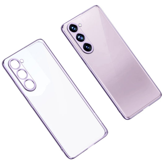 For Samsung Galaxy S23+ 5G SULADA Shockproof Plating TPU Transparent Phone Case(Purple) - Galaxy S23+ 5G Cases by SULADA | Online Shopping South Africa | PMC Jewellery