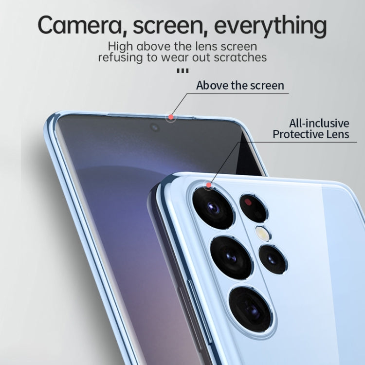 For Samsung Galaxy S23 Ultra 5G SULADA Shockproof Plating TPU Transparent Phone Case(Silver) - free shipping - PMC TechLife - Order now!