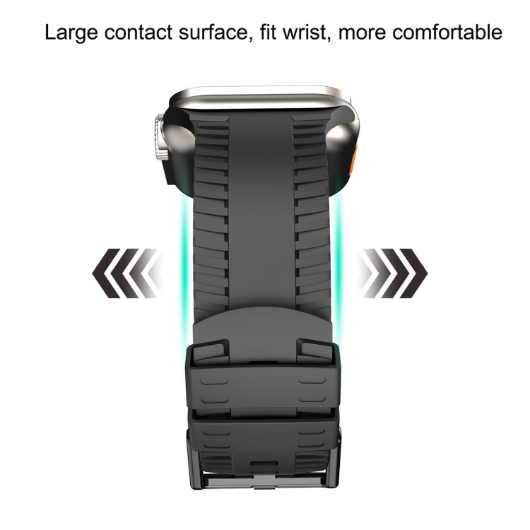 Tire Texture Silicone Watch Band For Apple Watch SE 2023 40mm(Black) - free shipping - PMC TechLife - Order now!