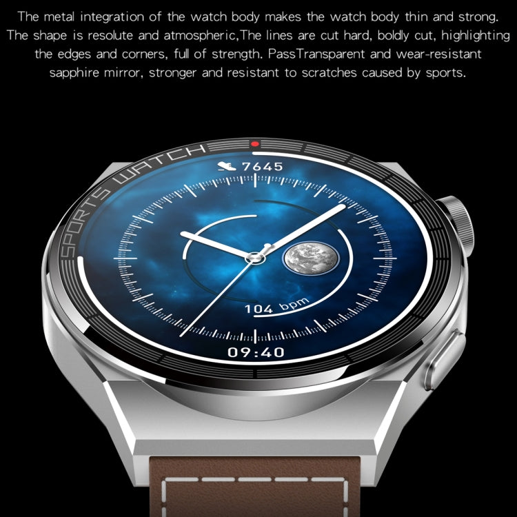 KT62 1.36 inch TFT Round Screen Smart Watch Supports Bluetooth Call/Blood Oxygen Monitoring, Strap:Silicone Strap(Silver) - Smart Watches by PMC TechLife | Online Shopping South Africa | PMC TechLife