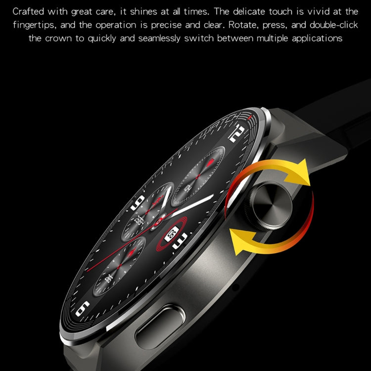 KT62 1.36 inch TFT Round Screen Smart Watch Supports Bluetooth Call/Blood Oxygen Monitoring, Strap:Silicone Strap(Black) - Smart Watches by PMC TechLife | Online Shopping South Africa | PMC TechLife