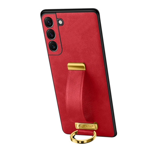For Samsung Galaxy S23 5G SULADA PC + Leather Texture Skin Feel Shockproof Phone Case(Red) - Galaxy S23 5G Cases by SULADA | Online Shopping South Africa | PMC Jewellery