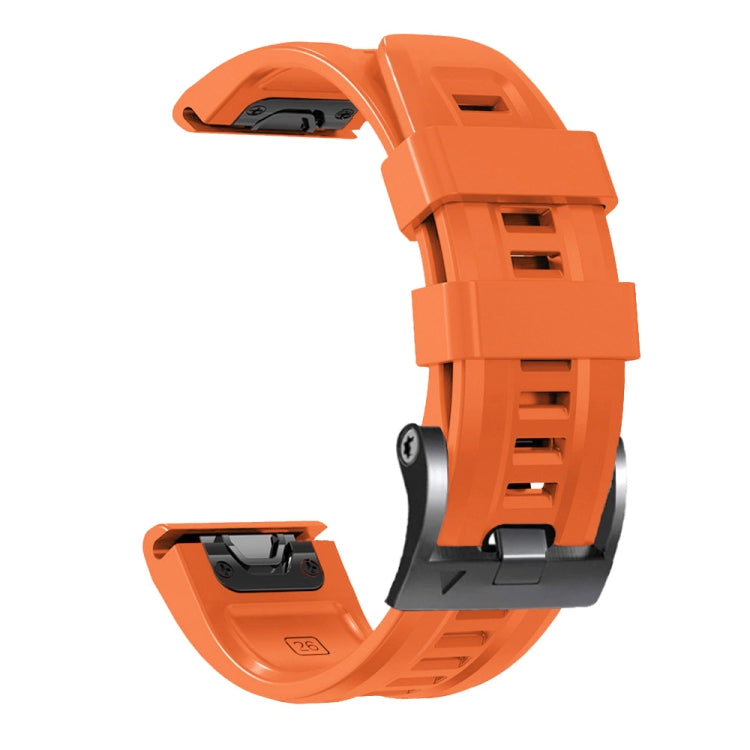 Compatible with Garmin Compatible witherunner 965 / 955 / 945 / 935 Screw Black Steel Buckle Silicone Watch Band(Orange) - free shipping - PMC TechLife - Order now!