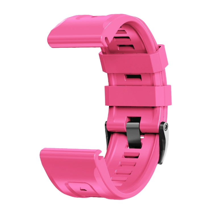 Compatible with Garmin Compatible witherunner 965 / 955 / 945 / 935 Screw Black Steel Buckle Silicone Watch Band(Pink) - Watch Bands by PMC TechLife | Online Shopping South Africa | PMC TechLife | Buy Now Pay Later Mobicred