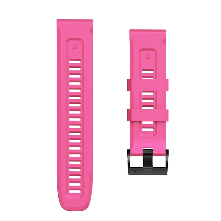 Compatible with Garmin Compatible witherunner 965 / 955 / 945 / 935 Screw Black Steel Buckle Silicone Watch Band(Pink) - Watch Bands by PMC TechLife | Online Shopping South Africa | PMC TechLife | Buy Now Pay Later Mobicred