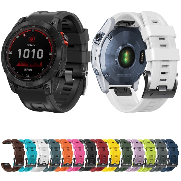 Compatible with Garmin Compatible witherunner 965 / 955 / 945 / 935 Screw Black Steel Buckle Silicone Watch Band(Orange) - free shipping - PMC TechLife - Order now!