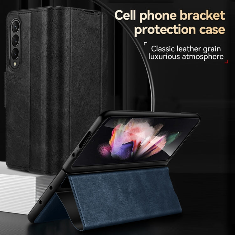 For Samsung Galaxy Z Fold4 / W23 SULADA All-inclusive Magnetic Snap Flip Leather Phone Case(Green) - free shipping - PMC TechLife - Order now!