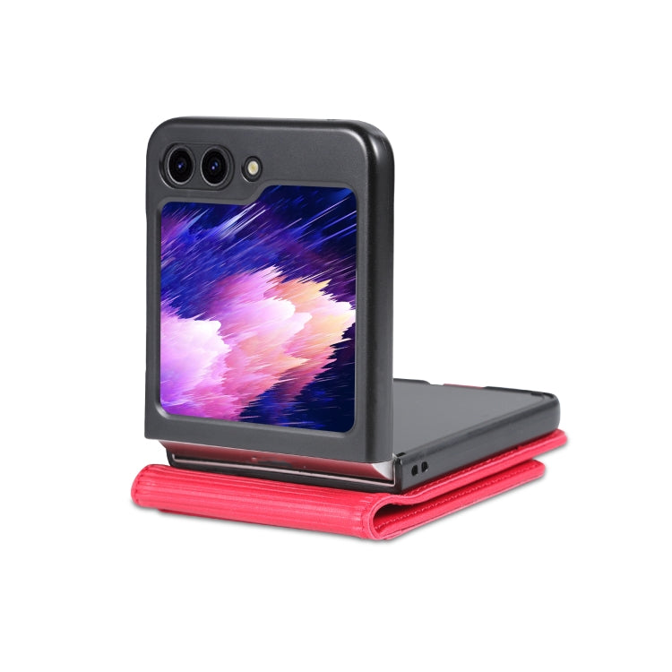 For Samsung Galaxy Z Flip5 5G AZNS Magnetic Calf Texture Flip Leather Phone Case(Red) - free shipping - PMC TechLife - Order now!