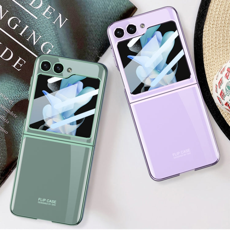 For Samsung Galaxy Z Flip5 GKK Integrated Electroplating Full Coverage Phone Case(Transparent) - Galaxy Z Flip5 Cases by GKK | Online Shopping South Africa | PMC Jewellery