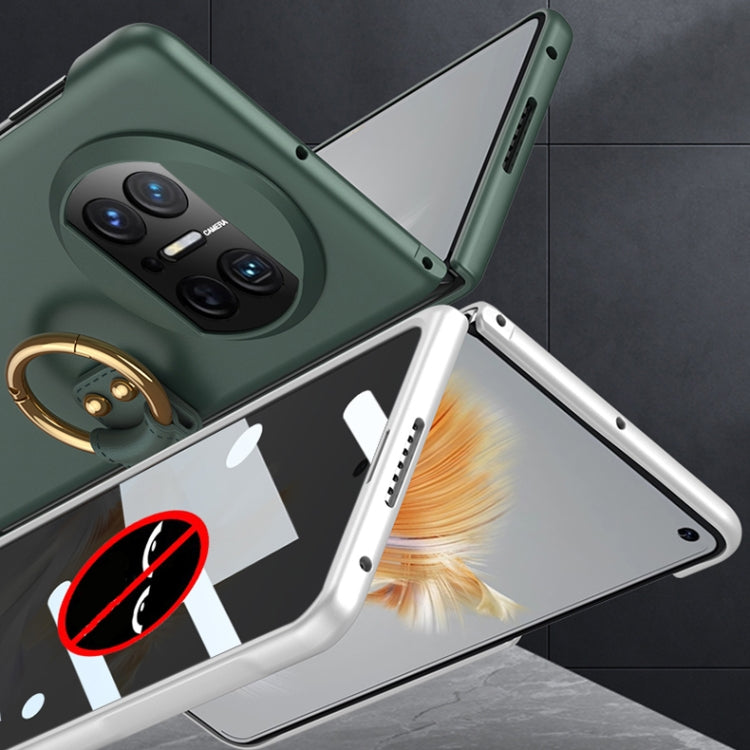 For Huawei Mate X3 GKK Privacy Ultra-thin PC Full Coverage Phone Case with Ring Holder(Green) - Huawei Cases by GKK | Online Shopping South Africa | PMC Jewellery