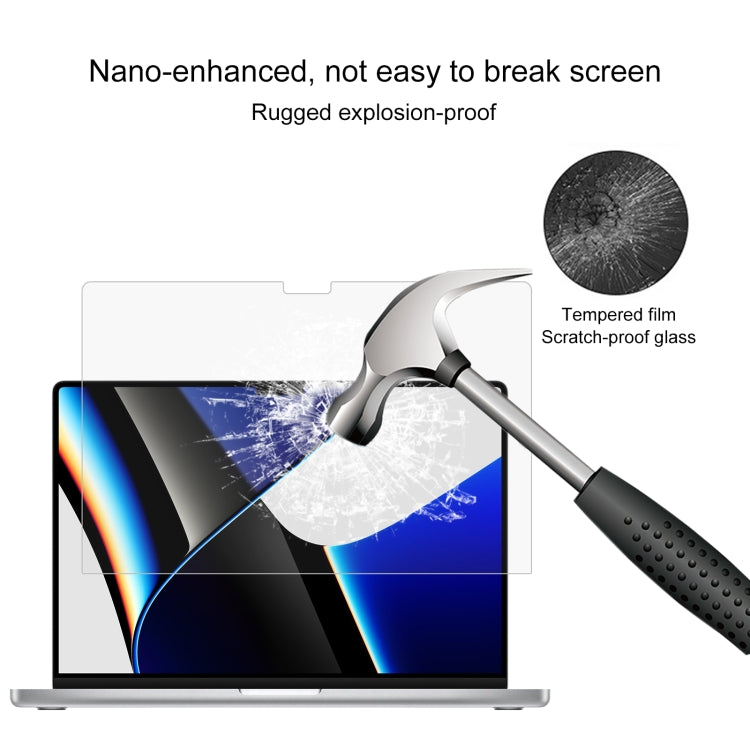 For MacBook Pro 16.2 inch A2485/A2780 25pcs 9H Laptop Screen Explosion-proof Tempered Glass Protective Film - Screen Protectors by PMC TechLife | Online Shopping South Africa | PMC TechLife