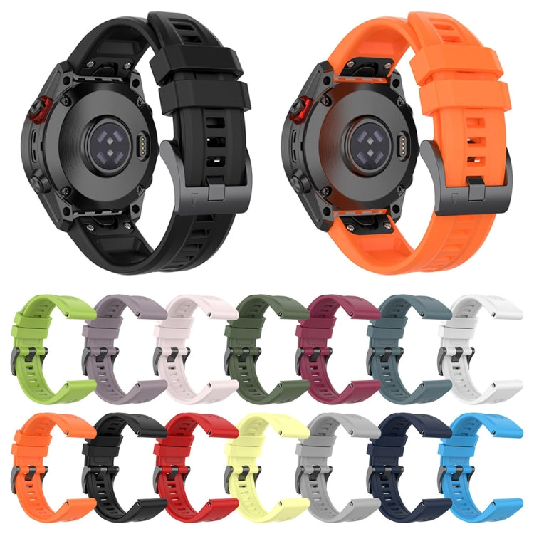 Compatible with Garmin Epix Pro 51mm Solid Color Silicone Watch Band(Red) - Watch Bands by PMC TechLife | Online Shopping South Africa | PMC TechLife | Buy Now Pay Later Mobicred