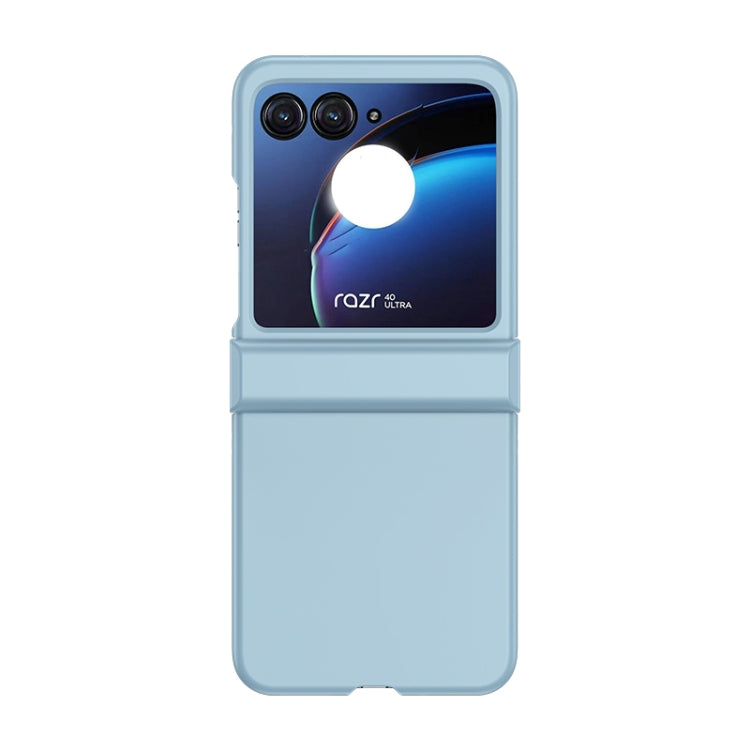 For Motorola Razr 40 Ultra Skin Feel PC Phone Case with Hinge(Sky Blue) - Motorola Cases by PMC Jewellery | Online Shopping South Africa | PMC Jewellery