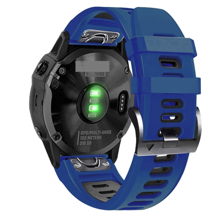 Compatible with Garmin Epix Pro 51mm Sports Two-Color Silicone Watch Band(Midnight Blue+Black) - free shipping - PMC TechLife - Order now!