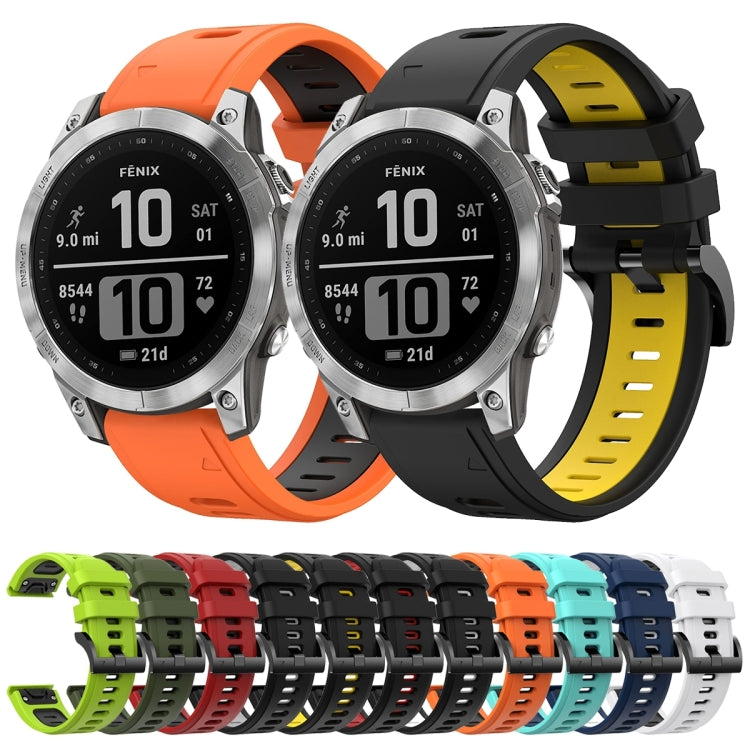 Compatible with Garmin Instinct 2 Solar Sports Two-Color Silicone Watch Band(Black+Red) - free shipping - PMC TechLife - Order now!